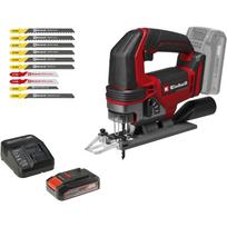 Einhell TE-JS 18/100 Li 4326646 Belaidė įpjovimo pjūklė 18 V 2.5 Ah 100 mm pjaustymo gylis iki 2700 smūgių/min LED ir oro pūtis Raudona-Juoda