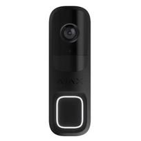 Ajax išmanus vaizdo durų skambutis DoorBell 66391 4MP 155° WiFi AI aptikimas dvipusis garsas Juoda