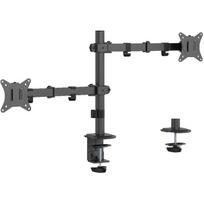Gembird LCD monitorių tvirtinimo ranka MA-D2-03, 17-32'', 9 kg, 75 x 75 mm, 100 x 100 mm, 2 ekranai, juoda