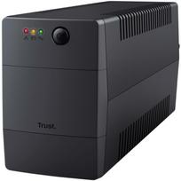 Trust UPS 23503 800VA, 480 W, 2 AC išėjimai, AVR, VRLA akumuliatorius 9 Ah, 12 V, juodas