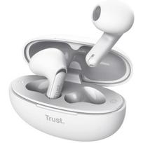 Trust ausinės 25173 Bluetooth TWS, 20-20000 Hz, 36 g, 2 mikrofonai, USB Type-C, 12 mm, baltos