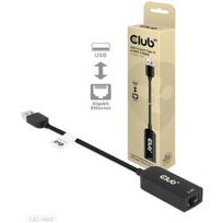 Club3D USB 3.2 į RJ45 adapteris CAC-1420, 2.5Gbps, 1 RJ45, 0.21m, juodas, 0.021kg