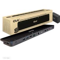 Club3D dokas CSV-1565 100W, 1x HDMI 4K60Hz, 1x DP 4K60Hz, 1x VGA 1920x1080@60Hz, 2x USB-C, 5x USB-A, 1x RJ-45, garso lizdai