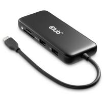 Club3D dokas stotis CSV-2551 8 prievadai USB Type-C 10Gbps, 100W PD, 1x HDMI, 1x DisplayPort, 1x Ethernet, 2x USB Type-A