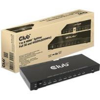 Club3D HDMI skirstytuvas CSV-1383 1-8 HDMI 4K 60Hz 600MHz, 9 HDMI išėjimų, metalinis korpusas