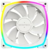 Montech Kompiuterio korpuso ventiliatorius RX120 PWM WHITE 3 IN 1, 120mm, 1600RPM, 27dB, 3xRGB LED, 4-pin PWM, Rifle bearing