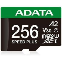 Adata microSDXC UD256GUI3V30A2SP-RA1 256GB, skaitymo greitis 180MB/s, rašymo greitis 160MB/s, UHS U3, V30, A2, atsparumas smūgiams