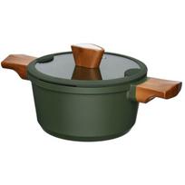 Resto Ketaus 93703 4.6L, 240mm, Aliuminis, Stiklo dangtis, Medinės rankenos, Ergonomiškos, Tinkama indukcijai