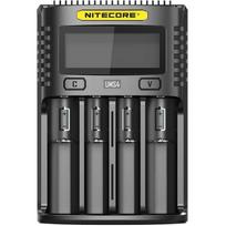 Nitecore Įkroviklis UMS4, 4 lizdai, 4000mA, 3000mA, LCD ekranas, IMR/Li-ion/LiFePO4, NiMH/NiCd, 0.256kg