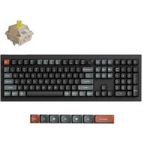 Keychron V6 Ultra 8K belaidė mechaninė klaviatūra 100% 2.4GHz Bluetooth 5.3 USB-C 8000Hz Hot-Swap RGB juoda V6U-D4