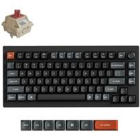 Keychron klaviatūra V1U-D1 75% belaidė, 8000 Hz, RGB LED, 4000 mAh, 660 h baterijos veikimo laikas, PBT klavišai