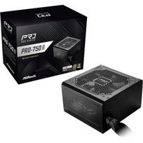Asrock Maitinimo šaltinis PRO-750G, 750W, 100-240V, 50/60Hz, 80 PLUS Gold, 1 ventiliatorius, aktyvus aušinimas