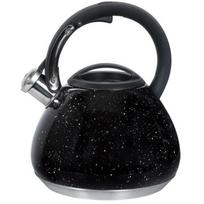 Resto Kettle 90604, 2.7 L, Juodas korpusas, Juodas rankena, Nerūdijantis plienas, Pakabinama švilpynė, 195 mm, 240 mm