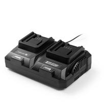 Hogert Įkroviklis HT2E283-DC8 18V, 2×4 A, 2 prievadai, 230 V, apsaugos nuo perkaitimo, trumpojo jungimo, perdegimo