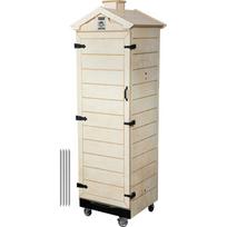 Berėmė medinė rūkykla su nerūdijančio plieno padėklu ir ratais 320L 25–30kg FSC fanera 330385 Browin