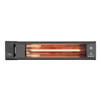 Eurom TH1800R infraraudonųjų spindulių terasos šildytuvas laukui 1800W IP65 nuotolinis valdymas montuojamas ant sienos iki 15m2 juoda