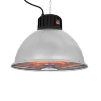 Eurom Partytent Heater 1500 Industrial pakabinamas infraraudonųjų spindulių šildytuvas palapinei 1500W IP24 carbon 3 galios lygiai iki 15m2 pilka