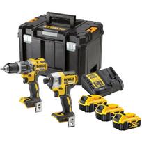 Dewalt smūginis gręžtuvas ir smūginis atsuktuvas DCK266P3T-QW 18 V, 3 x 5 Ah akumuliatorius, 4A įkroviklis
