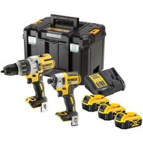 Dewalt 18V XR® 2-įrankių Be Anglių Komplektas DCK276P3T-QW, 3 x 5Ah Baterija, 1 x DCD996, 1 x DCF887, 1 x DCB115 Įkroviklis