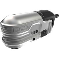 Dewalt DTLRA-QZ 1/4'' LED apšviestas dešiniojo kampo priedas, 1.5'' galvos aukštis, 3 valandų veikimo laikas, kalti įrankiai