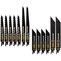 Dewalt Stūmoklinis pjūklas ašmenų rinkinys DT99550-QZ 13 vnt., Ilgis 32 cm, Medžiaga Bi-Metalas, Pritaikymas Multi
