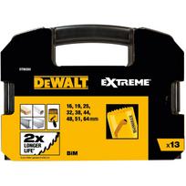 Dewalt Bi-Metal skylu pjovimo rinkinys DT90350-QZ 13 vnt., Juoda/Geltona, Integruotas mandrelės, Įtraukti pilotiniai pjovikliai