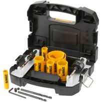 Dewalt Bi-Metal pjūklų rinkinys DT90354-QZ, 11 vnt., HSS ašmenys, medienai ir metalui pjauti, adapteris, centrinis grąžtas