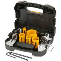 Dewalt Bi-Metal Skylės Pjovimo Rinkinys DT90357-QZ, 10 vnt., HSS, 20mm, 25mm, 32mm, 38mm, 51mm, 64mm, adapteris, centrinis grąžtas