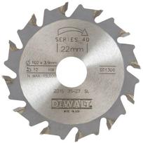 Dewalt Pjūklų diskas DT1306-QZ 102mm 4mm 12T 22mm skersmuo, 1 vnt, HM dantys, medienai