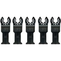 Dewalt Multi-Tool Accessories DT20723-QZ 31mm x 43mm Bi-Metal Osciliuojantis peilis 5 vnt, dulkių surinkimas, medis, PVC