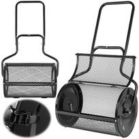 Geko kompostavimo barstytuvas G73322, 76L talpa, 60 cm darbo plotis, rotacinis būgnas, matinė juoda, ergonomiška rankena