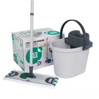 Eco Ego Valymo rinkinys 36082140 1.80kg, 40.00cm x 28.50cm x 28.50cm, kibiras su išspaudėju, plokščias šluostė, sukamo rankena