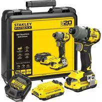 Stanley Elektrinis atsuktuvas SFMCF830D2K-QW 18 V, 2 Ah, 3 pavaros, 3200 aps./min, 203 N·m, pistoletės rankena, LED apšvietimas