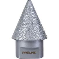 Proline Frezė 5272973, 38mm, M14 sriegis, deimantai, didelis gręžimo greitis, vakuuminis litavimas, 20° kampas, sausas gręžimas