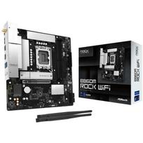 Asrock B860M Rock WiFi pagrindinė plokštė, LGA 1851, micro ATX, DDR5, 2xDIMM, Wi-Fi 6E, BT 5.3, M.2, 2.5GbE
