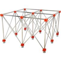 Rubi Darbo stalas 28918, 1200 x 1200mm, 9.8kg, 700kg, nerūdijantis plienas 201, sulankstomas, 9 kojų, 12 skersinių