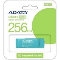 Adata USB atmintinė UC310E-256G-RGN, 256MB, 107Mb/s, 102Mb/s, USB 3.2, turkio spalvos.