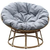 Besk poilsio kėdė 9152447, 100cm, 75cm, ruda/pilka, 1 vieta, metalinis rėmas, pagalvėlės komplekte, tekstilė