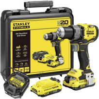 Stanley Bevielė gręžimo mašina SFMCD725D2K-QW, 18 V, 2x2 Ah, 2000 aps./min, 80 N·m, 2 greičiai, LED apšvietimas