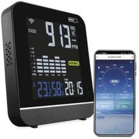 Emos Oro kokybės monitorius E30300, 5V, 1A, 2,4GHz WIFI, 20-90% RH, 73x82mm, LED, USB-C, 4h baterijos veikimas
