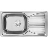 Ab Virtuvės kriauklė 9133811, 760mm, 420mm, 0.8mm, nerūdijantis plienas, stačiakampis, perpildymo funkcija
