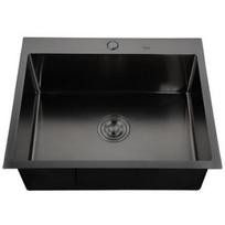 Ab Kriauklė NT AB 9134528, 540mm, 510mm, stačiakampė, nerūdijantis plienas, grafitas, su sifonu