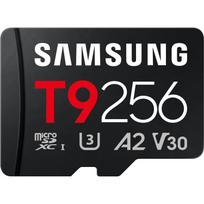 Samsung Atminties kortelė T9 microSD MB-MH256T/WW, 256GB, UHS-I U3, V30, A2, SD adapteris, atsparus vandeniui, smūgiams