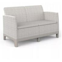 Keter Sodo sofa dviem Scandi Form 29214709ECO, 124,5cm x 77,5cm x 73,0cm, 110kg, CLICK surinkimas, atsparus orui