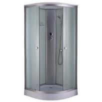 Baltic Aqua Dušo kabina TM-881E 9114896, 900mm, 900mm, 2150mm, pusapvalė, aliuminio rėmas, stumdomos durys