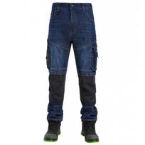 Pesso Darbo kelnės KD155_BLUE-M, džinsinis audinys, M, 70% medvilnė, 28% poliesteris, 2% elastanas, lankstus, sustiprintas