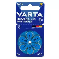 Baterija - VARTA 675 PR44 1.45V baterija, 6 vnt.