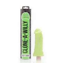 Penio klonavimo rinkinys Clone A Willy Glow-in-Dark Green