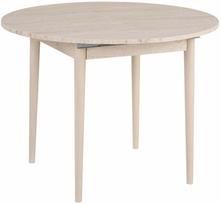 Virtuvinis stalas išskleidžiamas Nordure Viona, ąžuolo sp./travertine sp., 100 - 131 cm x 100 cm x 75 cm