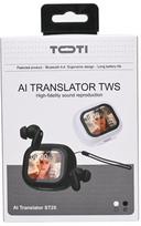Belaidės ausinės Toti TWS AI Translator ST25, balta sp.
